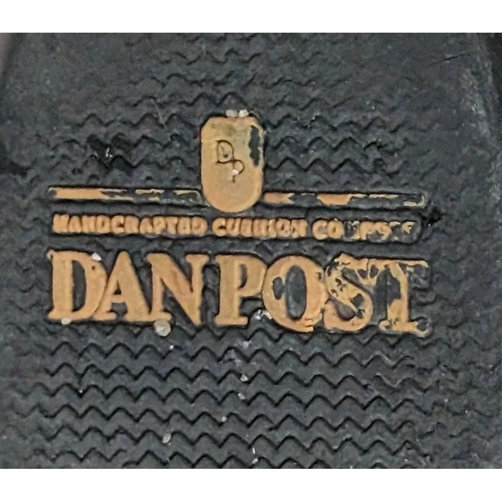 Dan Post Cowboy Boots Mens 13D Brown Leather Western Distressed Made in Mexico